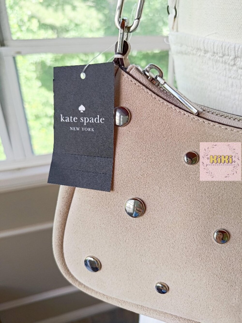 Kate Spade Kayla Suede Studs Small Convertible Shoulder Bag KM670 - Picture 13 of 14